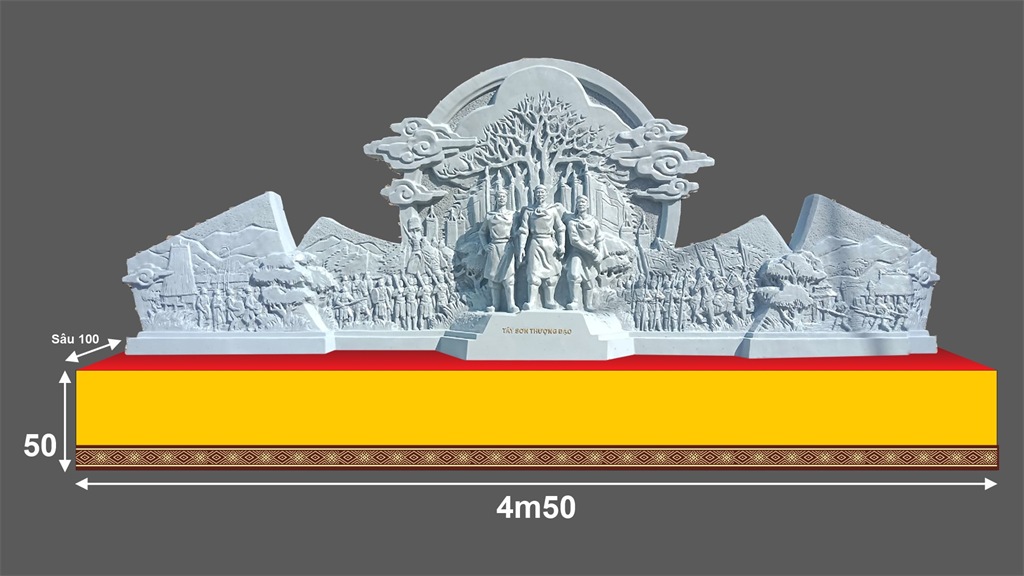 Gia Lai toma opiniones sobre 2 bocetos de la estatua de Tay Son Tam Kiet, imagen 2