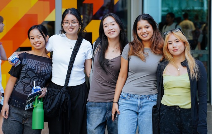 Attendees at the City Campus Orientation 2024 event at Auckland University of Technology, New Zealand, February 2024. Photo: AUT