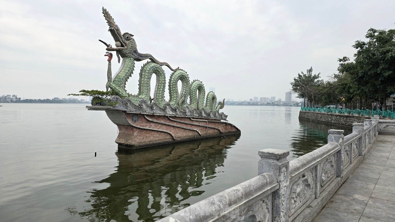 Little-known story about the pair of dragons erected in West Lake during the Ly Dynasty, photo 4