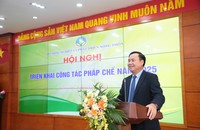 Deputy Minister of Agriculture and Rural Development Vo Van Hung delivered a speech at the conference.