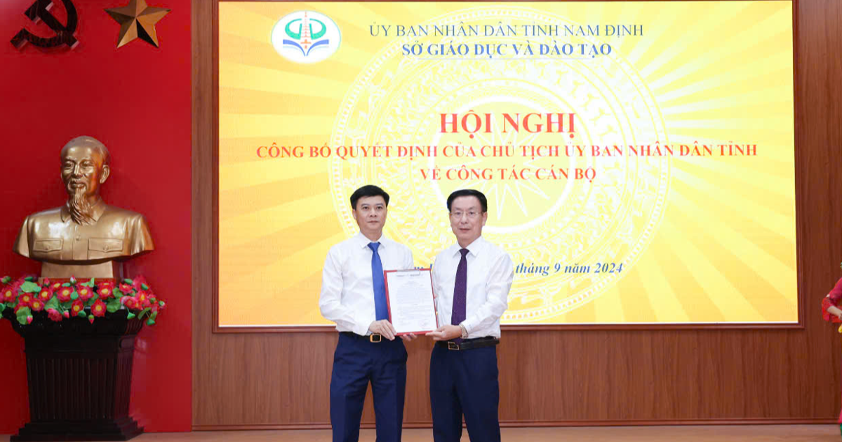 Nam Dinh has a new Director of the Department of Education and Training