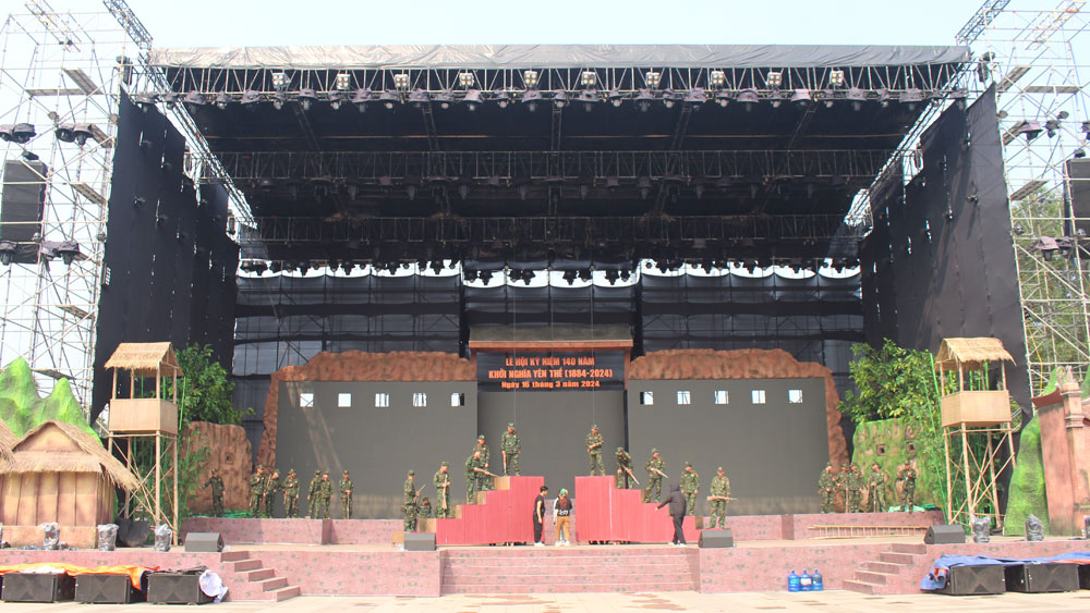 Bac Giang is about to open the 140th anniversary ceremony of Yen The Uprising. Bodybuilding 2