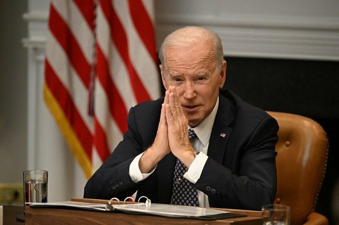 Le président américain Joe Biden à la Maison Blanche le 5 mai. Photo : AFP