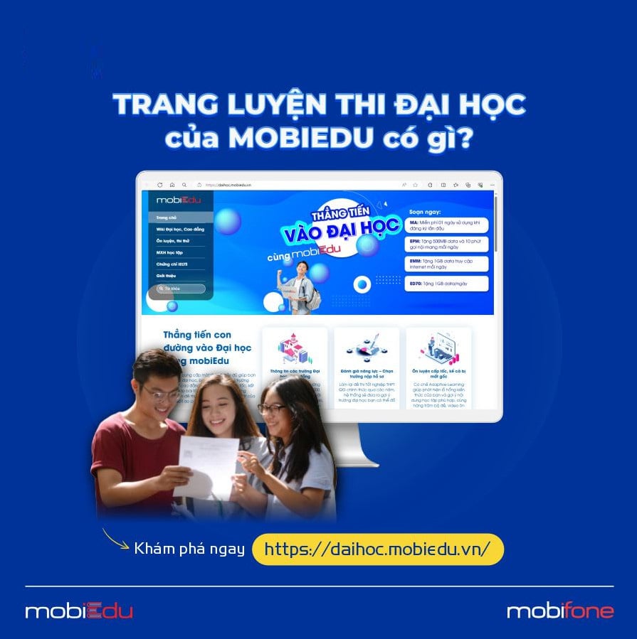 MobiFone cung cấp giải pháp cho nhu cầu ôn luyện và thi thử- Ảnh 1.