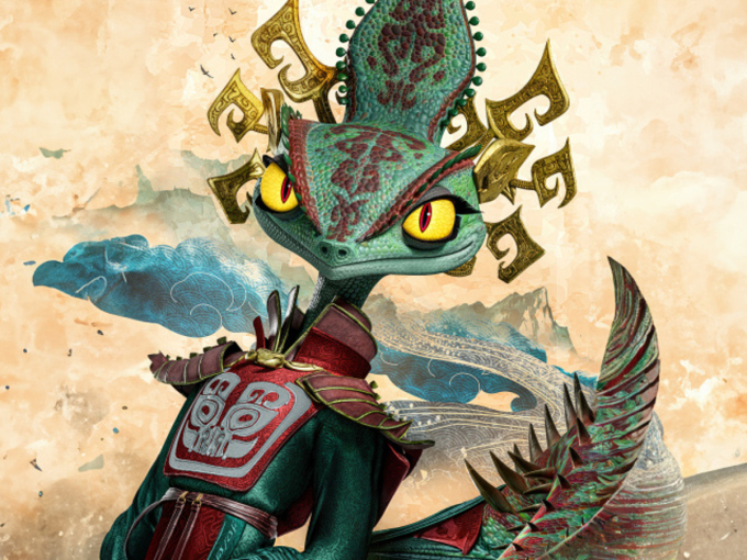 La aparición villana de Camaleón en Kung Fu Panda 4. Foto: DreamWorks Animation