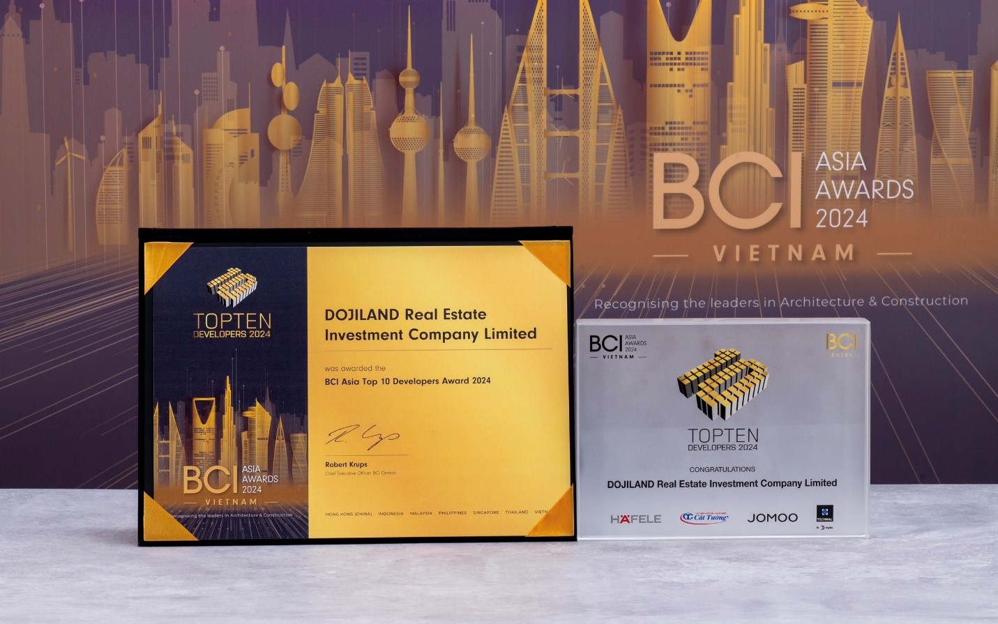 Dojiland は、BCI Asia Awards 2024 でベトナムの大手不動産開発業者トップ 10 にランクインしました (画像 2)