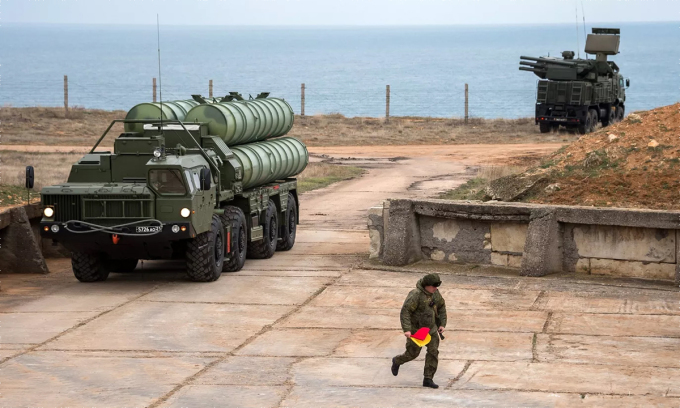 Russische Luftabwehrsysteme S-400 und Pantsir auf der Krim im Januar 2018. Foto: RIA Novosti