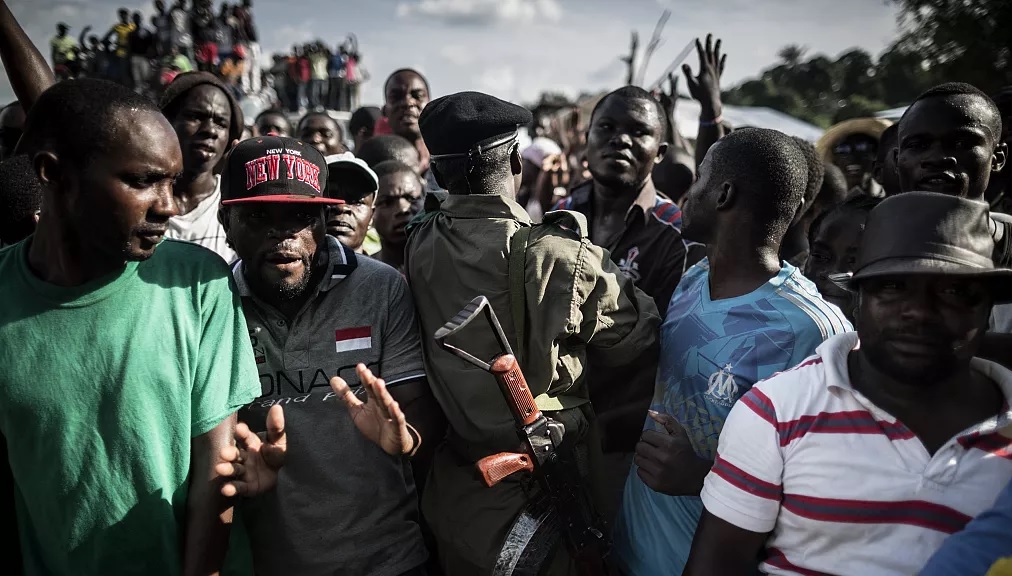 31 people were arrested at the congo military recruitment event in the republic of congo, wearing a mask 1