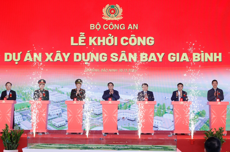 Thủ tướng dự lễ khởi công, chốt mốc hoàn thành dự án sân bay Gia Bình- Ảnh 1.