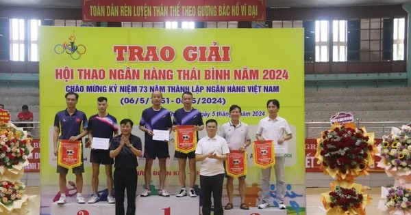 Vietcombank Thái Bình tham gia hội thao ngân hàng năm 2024