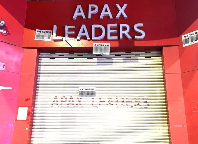 Apax Leaders Center in Phu Nhuan District closed on March 4. Photo: Huyen Nhung