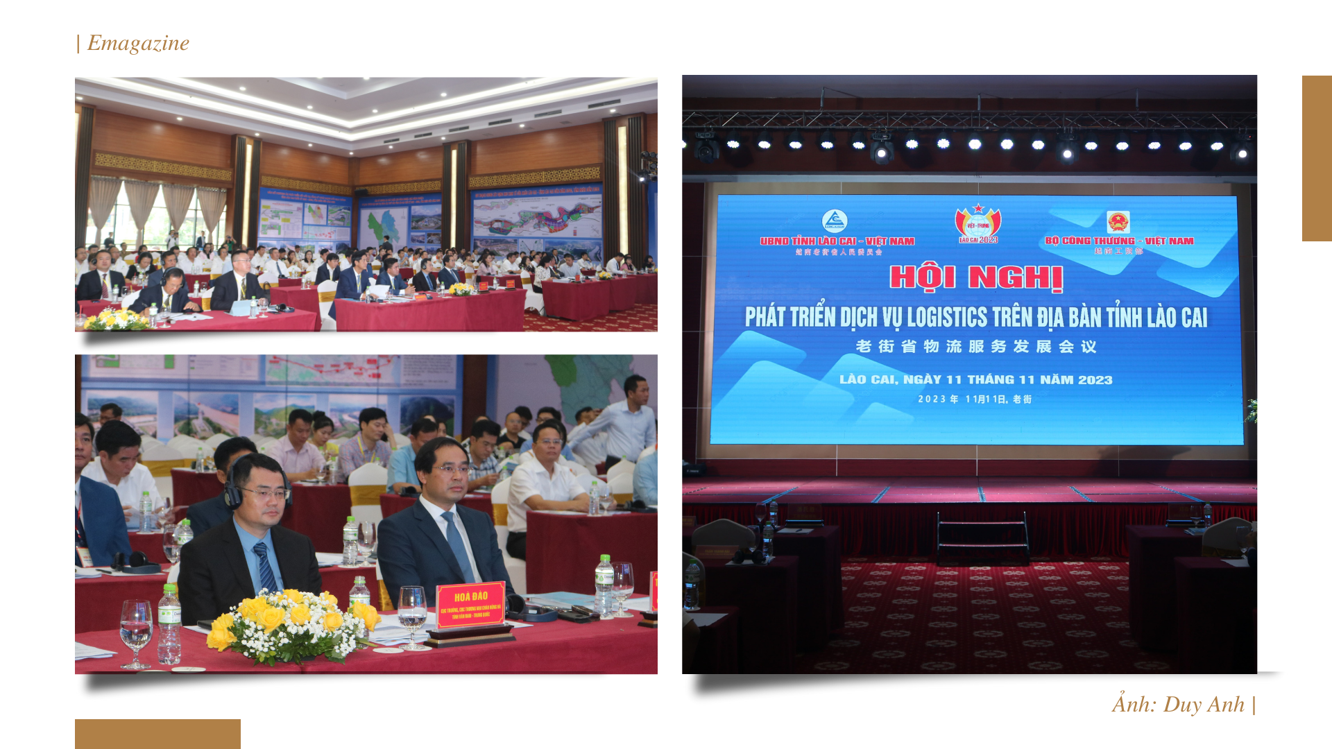 La conferencia sobre el desarrollo de los servicios logísticos en la provincia de Lao Cai se enmarca en la 23ª Feria Internacional de Comercio Vietnam-China (Lao Cai) en 2023. Se trata de una actividad de promoción comercial en el marco del programa 