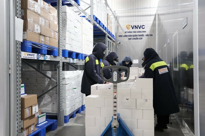 GSP-standard vaccine cold storage at VNVC. Photo: Moc Thao