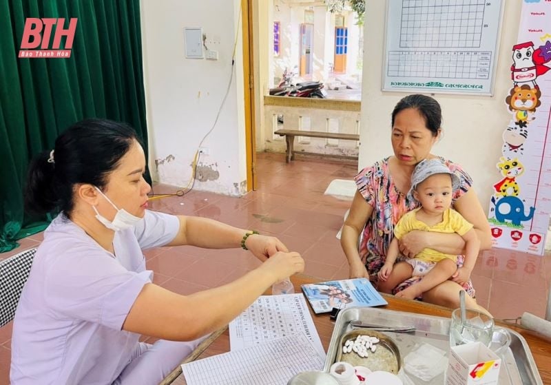 Campagne de supplémentation en vitamine A pour les enfants de 6 à 60 mois, phase I, 2023 dans la ville de Thanh Hoa