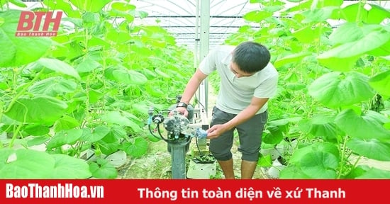 Ứng dụng công nghệ vào sản xuất nông nghiệp.