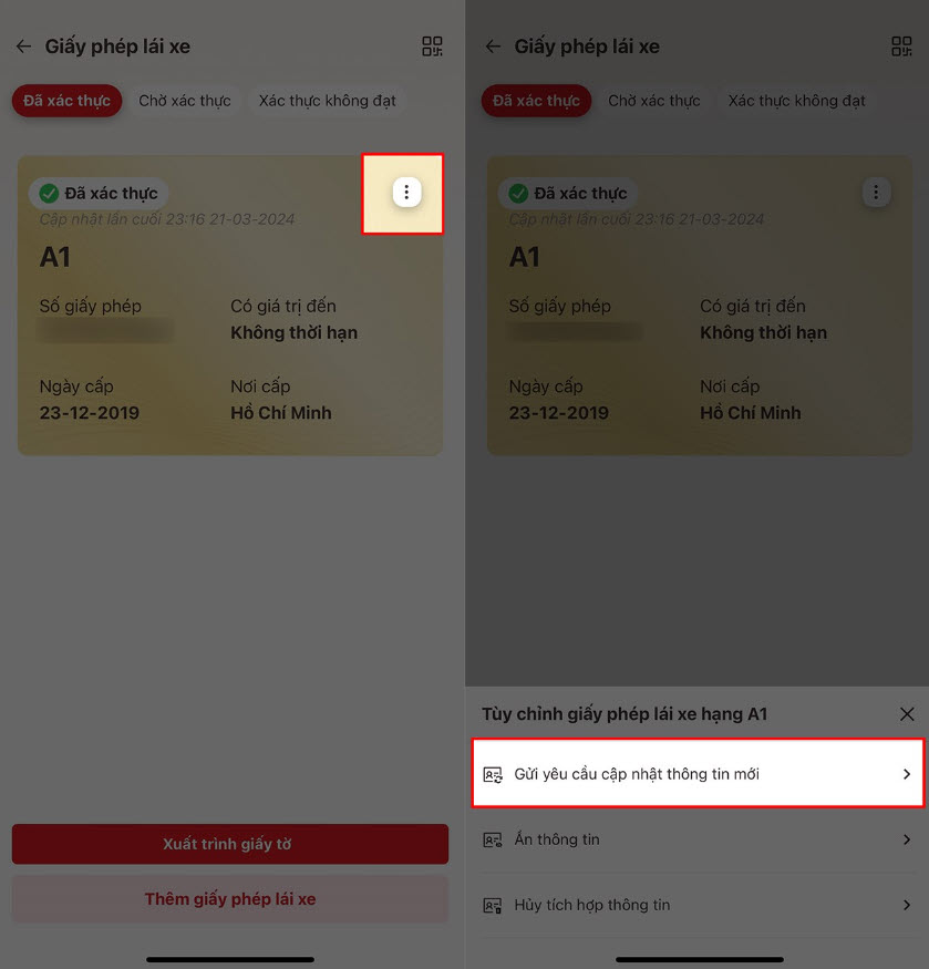 What to do when driving license on VNEID expires? Image 5