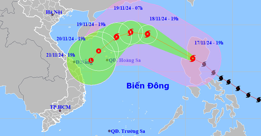 Bão Man-yi giảm 2 cấp, sắp di chuyển vào Biển Đông thành bão số 9