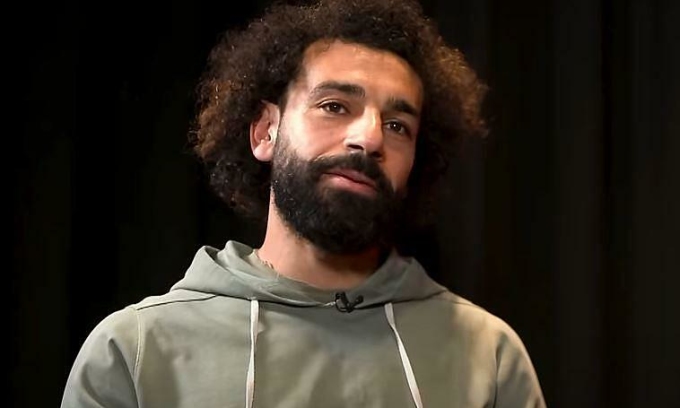 المهاجم محمد صلاح في مقابلة مع سكاي سبورتس في نوفمبر 2023. الصورة: SS