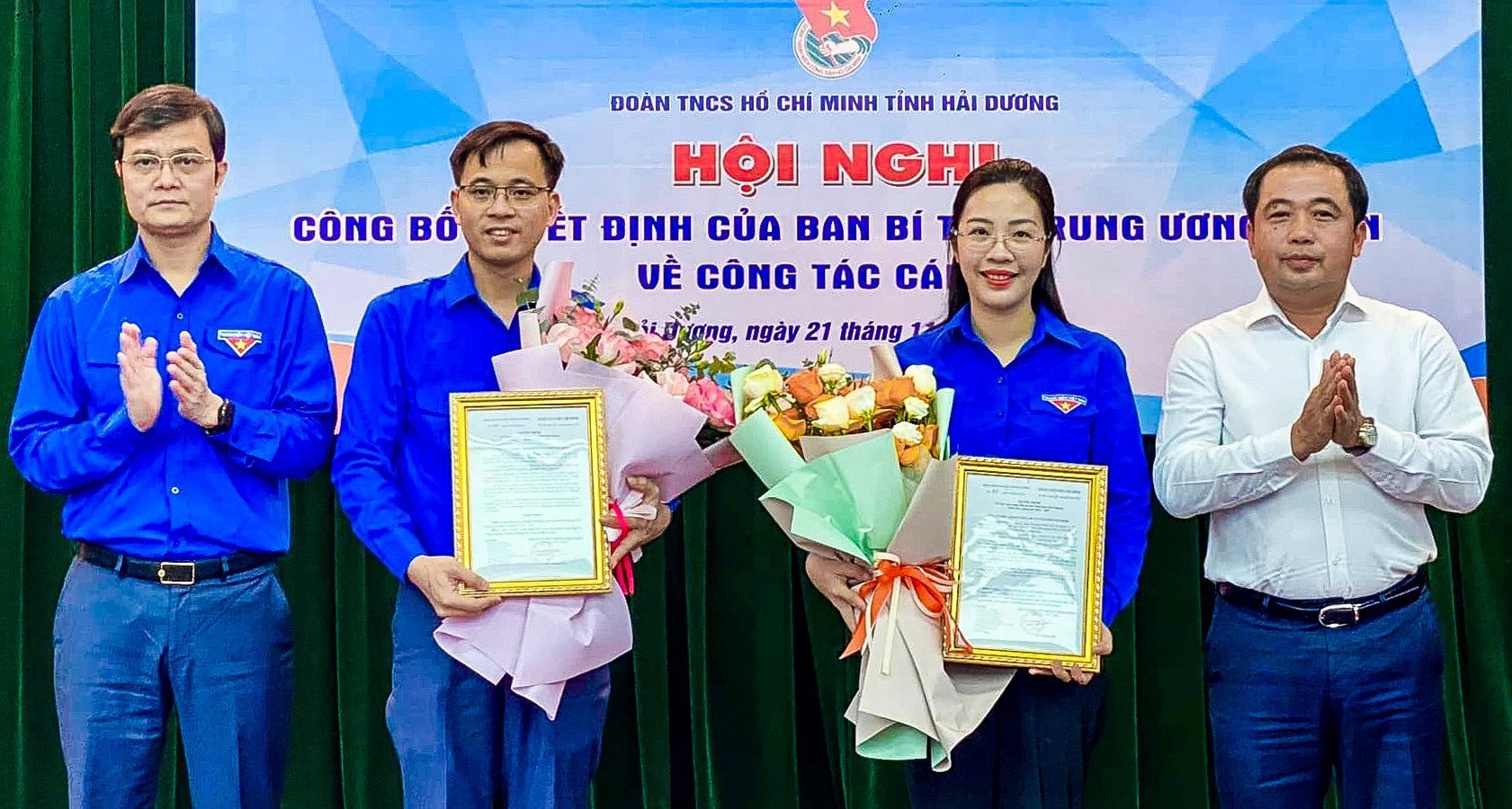 Công nhận chức danh Bí thư, Phó Bí thư Tỉnh đoàn Hải Dương