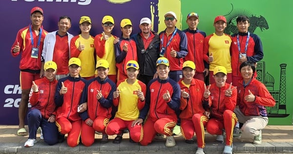 El equipo de remo vietnamita ganó dos medallas de oro en el Campeonato Asiático