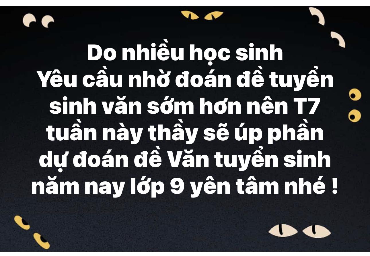 Gần ngày thi lớp 10, giáo viên nói về đoán đề trên mạng xã hội - Ảnh 2.