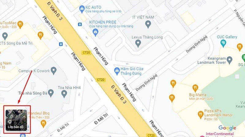 Xem Google Maps vệ tinh siêu đơn giản trên điện thoại và máy tính