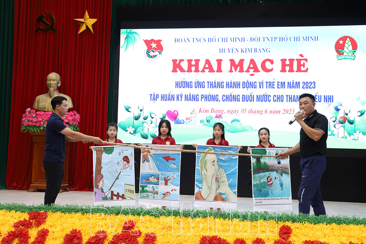 Đoàn TNCS Hồ Chí Minh  Đội TNTP huyện Kim Bảng tổ chức khai mạc hè năm 2023