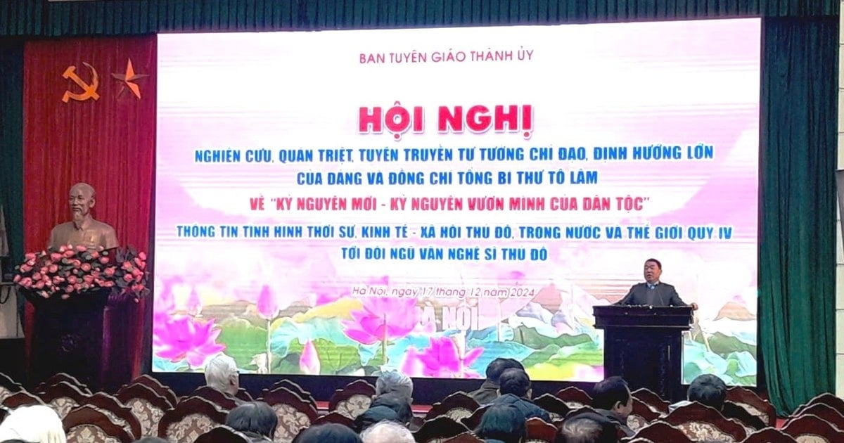 Hơn 300 văn nghệ sĩ Thủ đô tham gia quán triệt về “kỷ nguyên vươn mình của dân tộc"