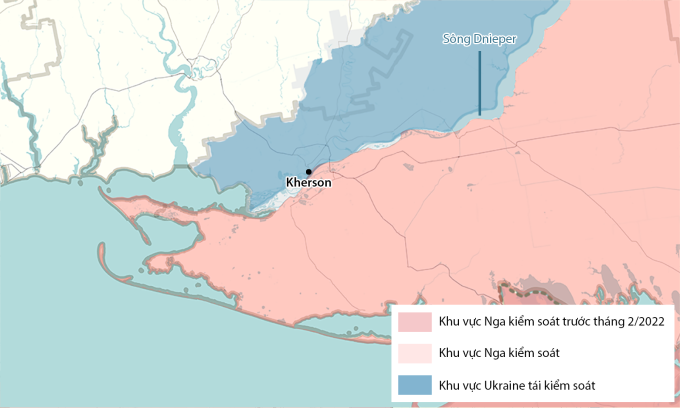 Vị trí sông Dnieper. Đồ họa: RYV