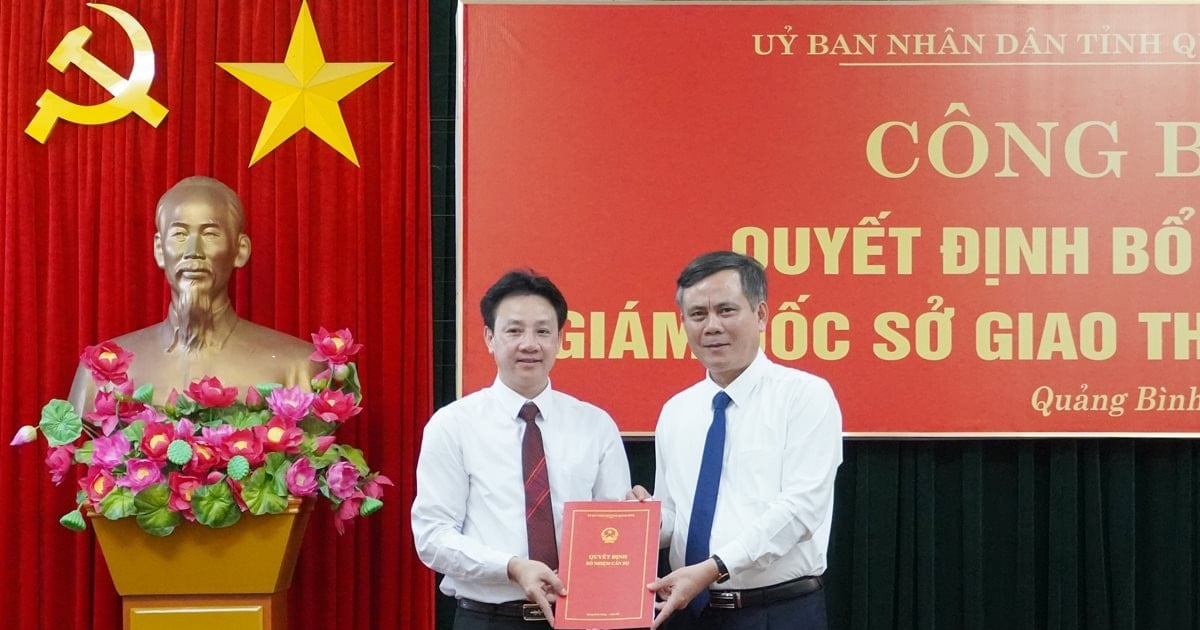 Nomination du directeur du département des transports et du directeur adjoint du département de la construction de Quang Binh