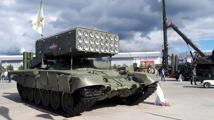 Zum ersten Mal wurden russischen Fallschirmjägern TOS-1A-1-Raketenwerfer zugewiesen