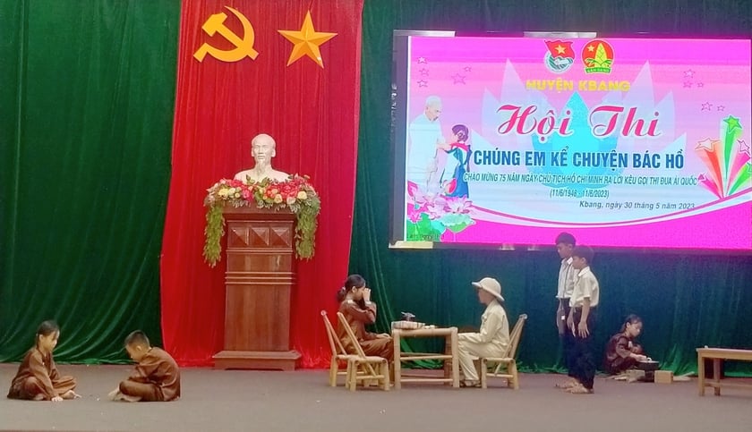 Kbang: 23 thiếu niên, nhi đồng thi kể chuyện về Bác Hồ ảnh 1