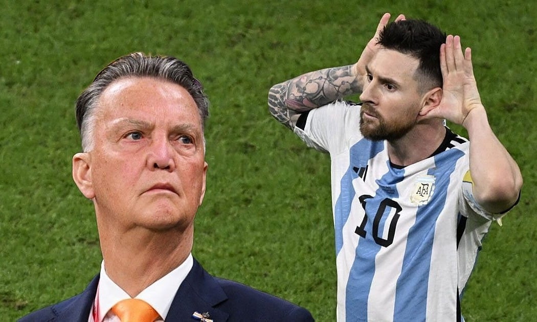 Why did Messi provoke Van Gaal?