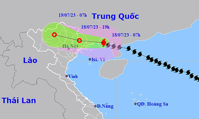 Tin bão mới nhất 18/7: Trưa nay bão Talim vào biên giới Việt