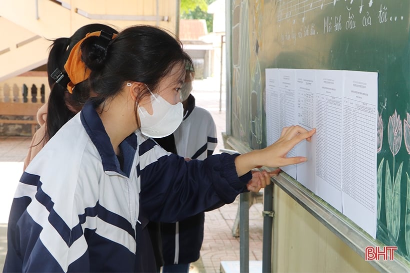 Gần 17.000 thí sinh thi vào lớp 10 ở Hà Tĩnh kiểm tra số báo danh, nghe phổ biến quy chế 