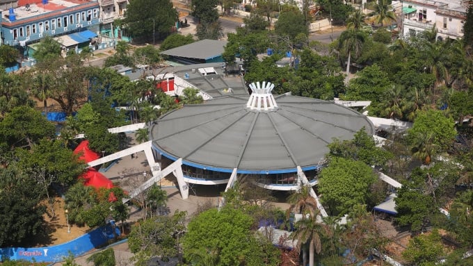 Magasin de glaces vu d'en haut. Photo : BBC