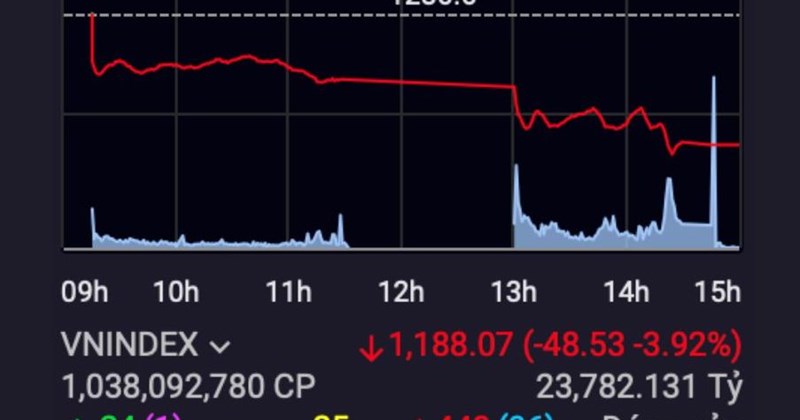 VN-Index shows no signs of bottoming out after breaking through the 1,200 mark