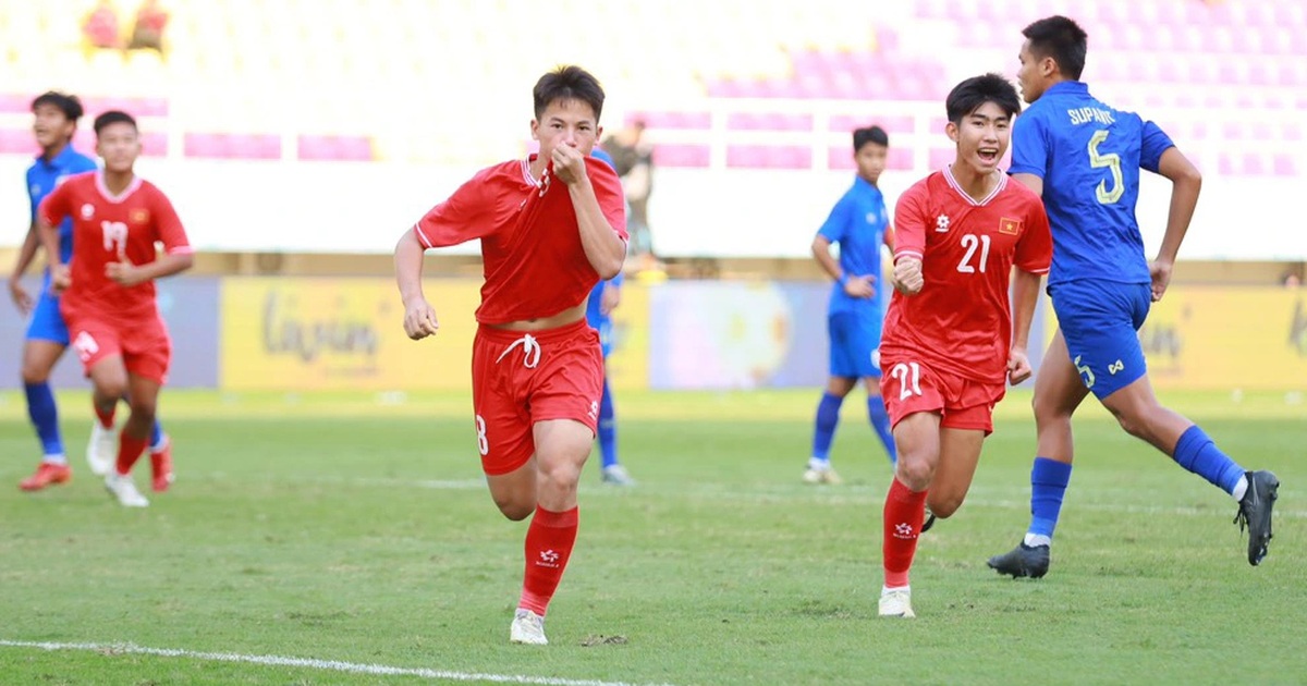 U16 Vietnam lost to U16 Thailand in the semi-finals of the Southeast Asian tournament