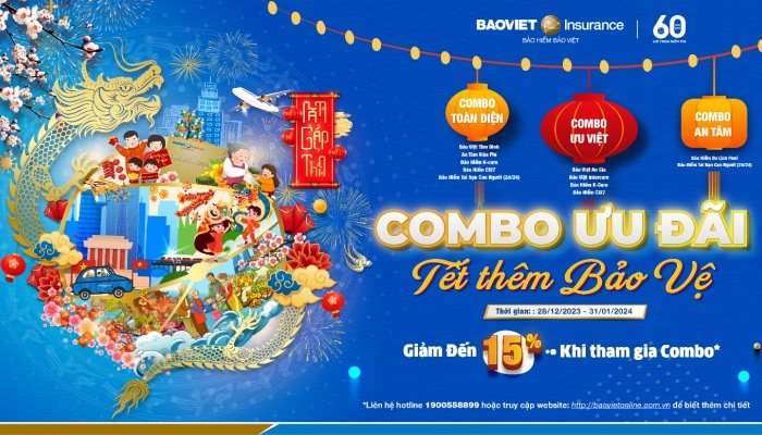 Tưng bừng đón Tết với chương trình Combo ưu đãi, Tết thêm bảo vệ