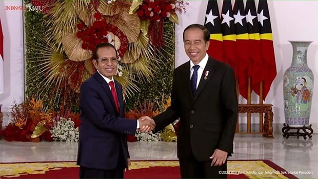 Tổng thống Indonesia Joko Widodo (phải) và Thủ tướng Timor Leste Taur Matan Ruak. (Nguồn: tempo.co)