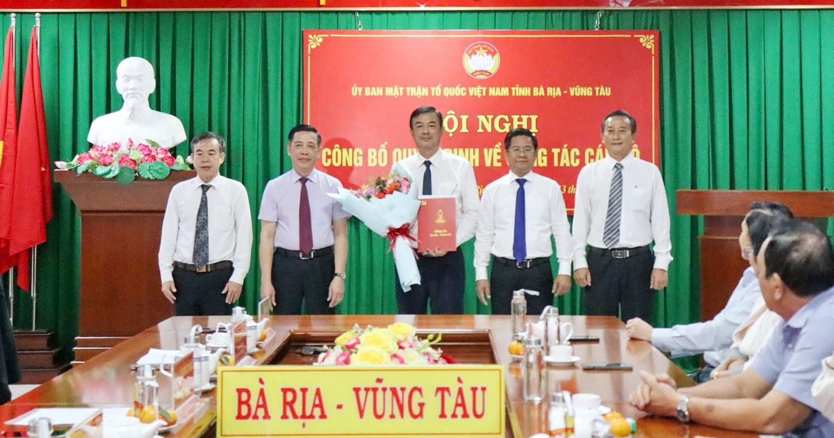 លោក Trinh Hang ត្រូវបានតែងតាំងជាអនុប្រធានគណៈកម្មាធិការរណសិរ្សមាតុភូមិវៀតណាមខេត្ត Ba Ria។