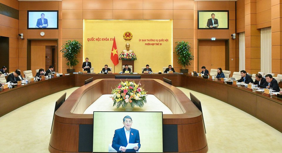 Vice Chairman of the National Assembly Nguyen Duc Hai chaired the meeting. Photo: Quochoi.vn