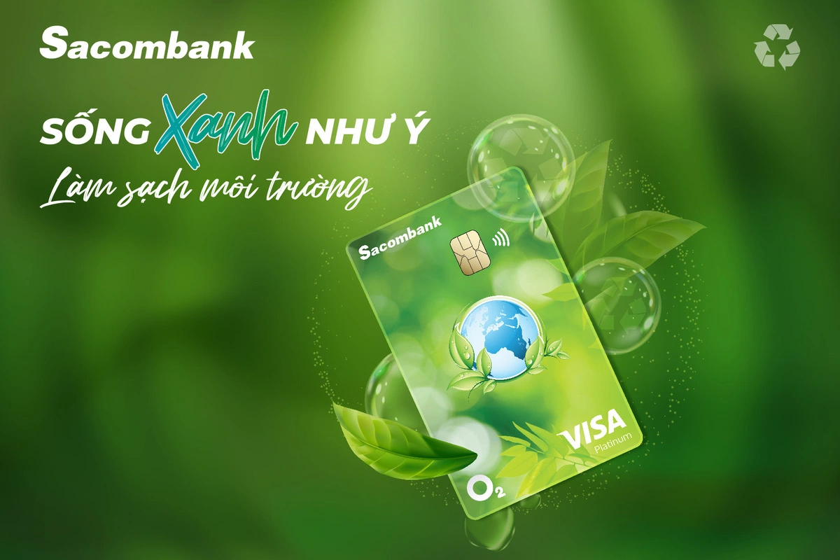 Lancement de la carte Sacombank Visa Platinum O₂ destinée à la consommation verte