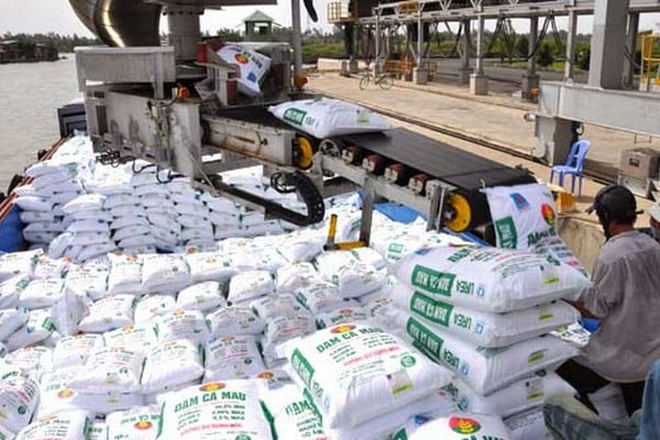 Fertilizer exports increased by 6.7% in value over the same period