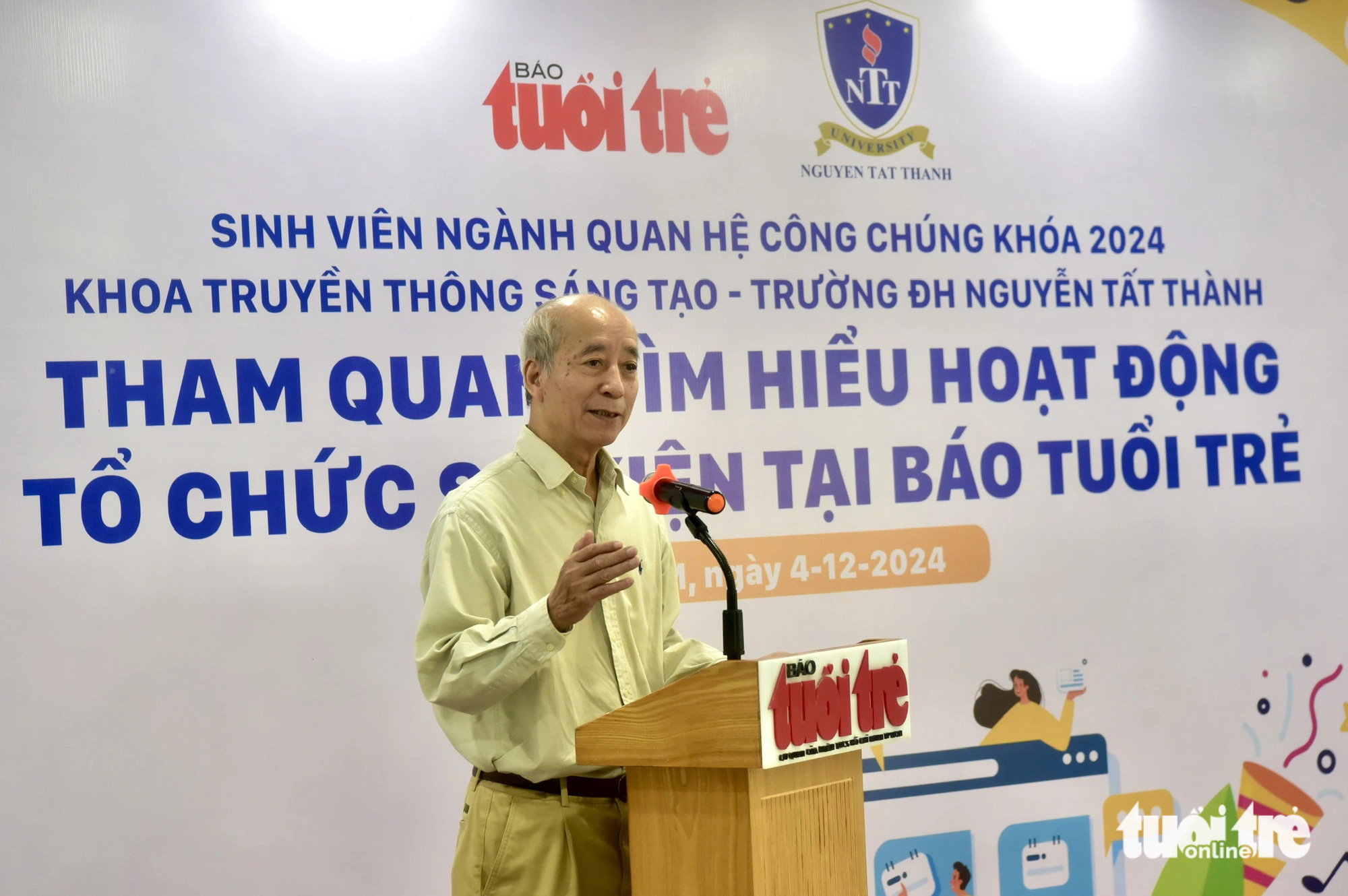 Sinh viên ngành quan hệ công chúng tìm hiểu học tập tổ chức sự kiện tại báo Tuổi Trẻ - Ảnh 2.