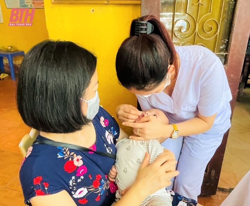 Campagne de supplémentation en vitamine A pour les enfants de 6 à 60 mois, phase I, 2023 dans la ville de Thanh Hoa