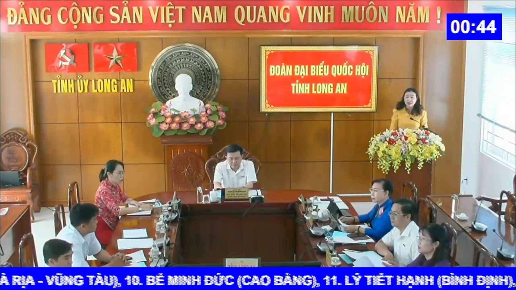 ผู้แทน Le Thi Song An - คณะผู้แทนรัฐสภาจังหวัด Long An ภาพโดย: Pham Thang