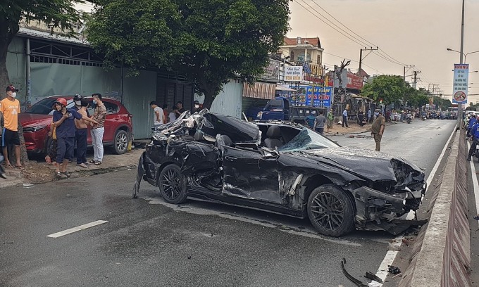 تسببت سيارة ذات أربعة مقاعد في سلسلة من الحوادث. الصورة: تاي ها