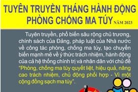 Tuyên truyền tháng hành động phòng, chống ma túy năm 2023