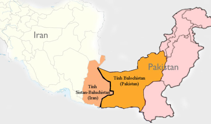 イランのシスタン・バルチスタン州はパキスタンのバロチスタン州と接しています。グラフィック: GeoCurrent